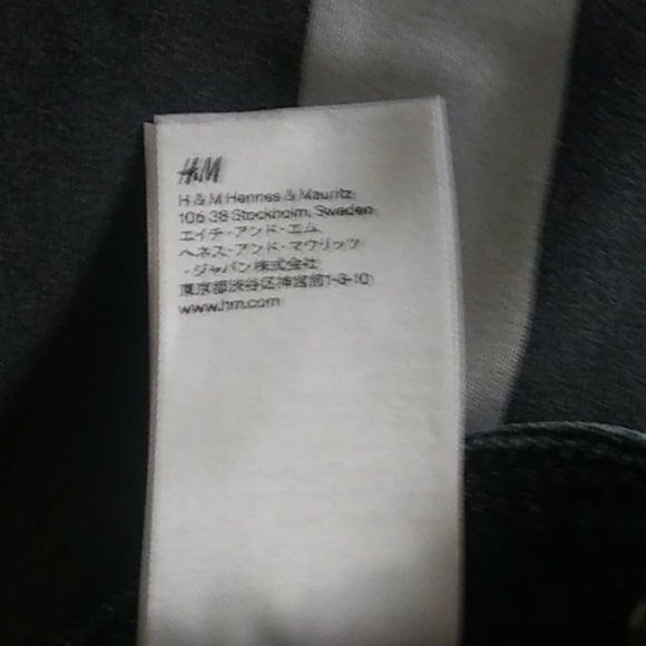 NWOT H&M Denim Button Up Dress Dark Wash - Picture 8 of 8